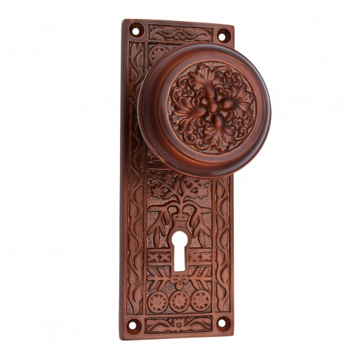 "Carshena" Silicon Bronze Door Knob with Plate